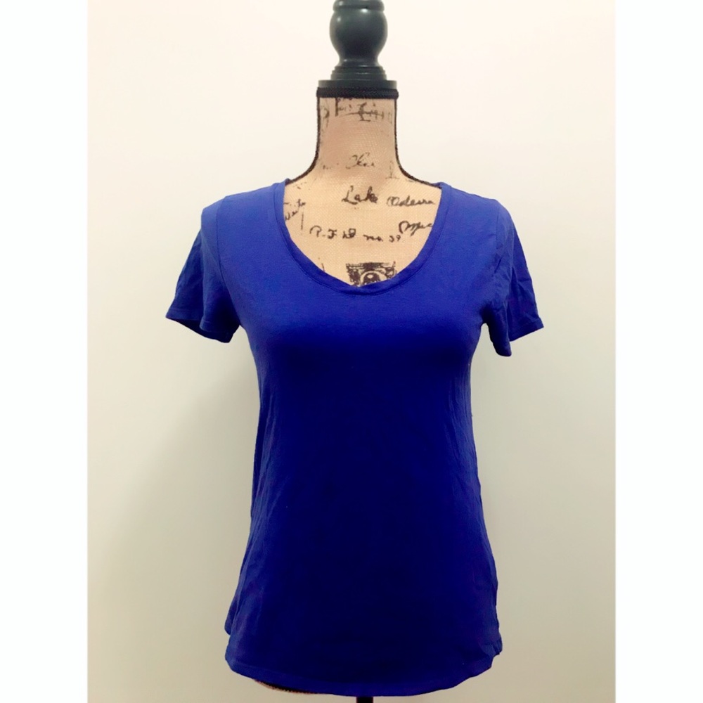 Colbot blue scoop neck tee S Fabletics